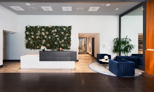 lobby with concierge desk